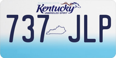 KY license plate 737JLP