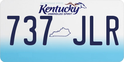 KY license plate 737JLR