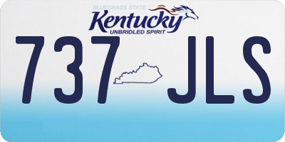 KY license plate 737JLS