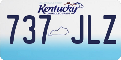 KY license plate 737JLZ