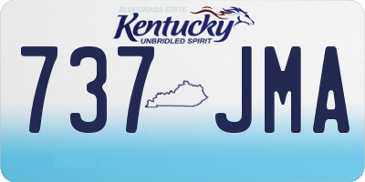 KY license plate 737JMA