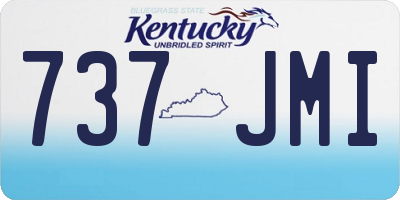 KY license plate 737JMI
