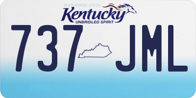 KY license plate 737JML