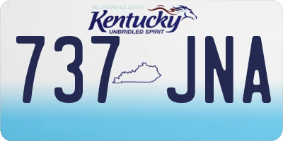 KY license plate 737JNA