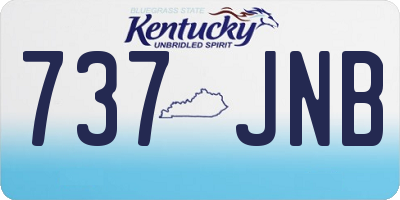KY license plate 737JNB