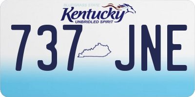 KY license plate 737JNE