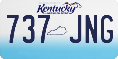 KY license plate 737JNG