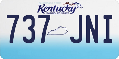 KY license plate 737JNI