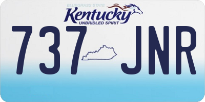 KY license plate 737JNR