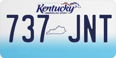 KY license plate 737JNT