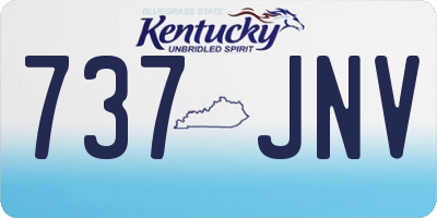 KY license plate 737JNV
