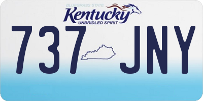 KY license plate 737JNY
