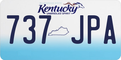 KY license plate 737JPA