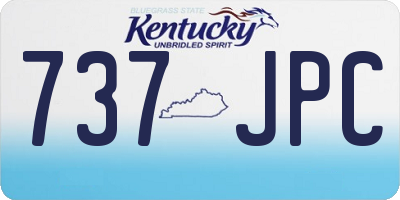 KY license plate 737JPC