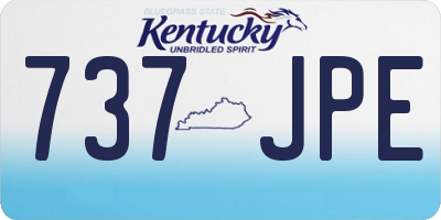 KY license plate 737JPE