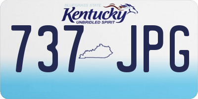 KY license plate 737JPG