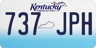 KY license plate 737JPH