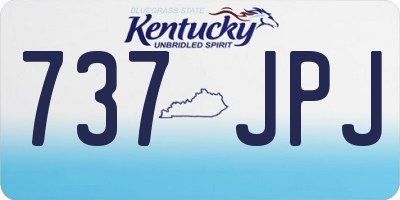 KY license plate 737JPJ