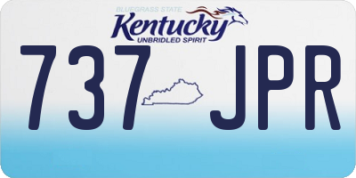KY license plate 737JPR