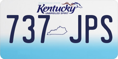 KY license plate 737JPS