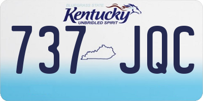 KY license plate 737JQC