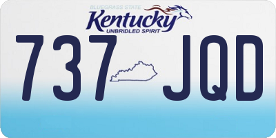 KY license plate 737JQD
