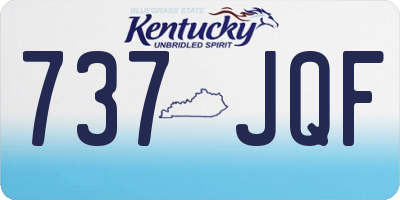 KY license plate 737JQF