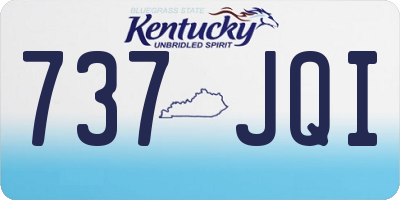KY license plate 737JQI
