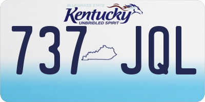 KY license plate 737JQL