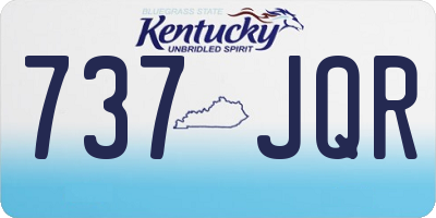 KY license plate 737JQR