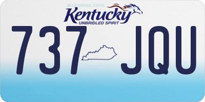 KY license plate 737JQU