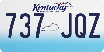 KY license plate 737JQZ