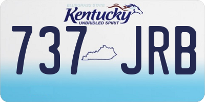 KY license plate 737JRB