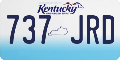 KY license plate 737JRD
