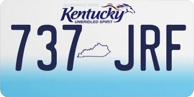 KY license plate 737JRF