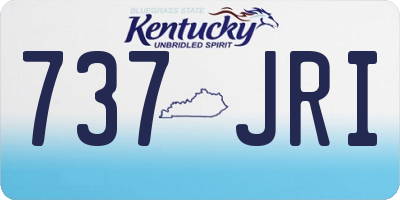 KY license plate 737JRI