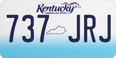 KY license plate 737JRJ