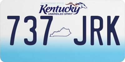 KY license plate 737JRK