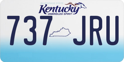 KY license plate 737JRU