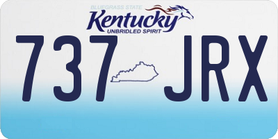 KY license plate 737JRX