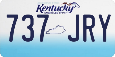 KY license plate 737JRY