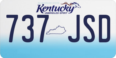 KY license plate 737JSD