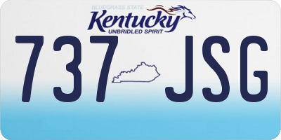 KY license plate 737JSG