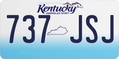 KY license plate 737JSJ