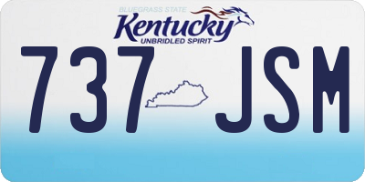 KY license plate 737JSM