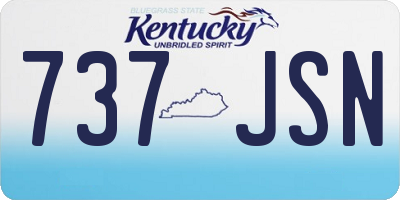 KY license plate 737JSN