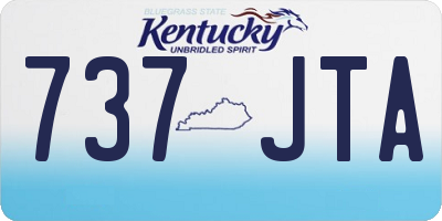 KY license plate 737JTA