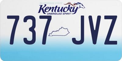 KY license plate 737JVZ