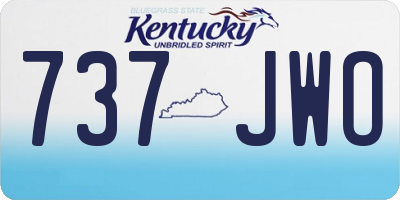 KY license plate 737JWO