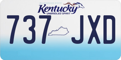 KY license plate 737JXD